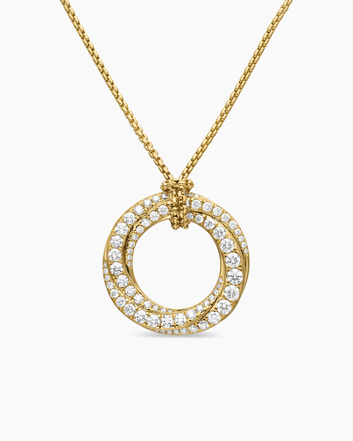 David Yurman Pavé Crossover Pendant Necklace David Yurman Women’s