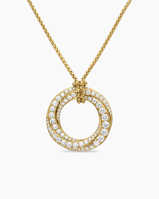 David Yurman Pavé Crossover Pendant Necklace David Yurman Women’s