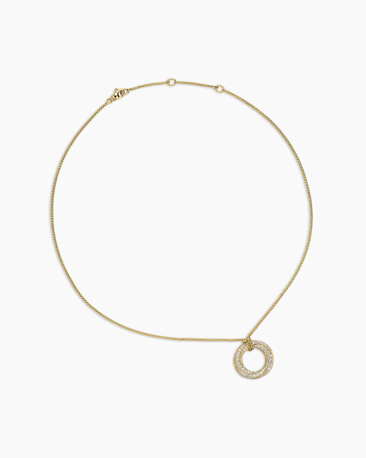 David Yurman Pavé Crossover Pendant Necklace David Yurman Women’s