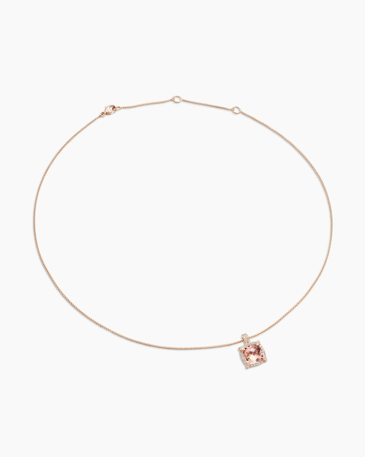 David Yurman Chatelaine Pavé Bezel Pendant Necklace David Yurman Women’s