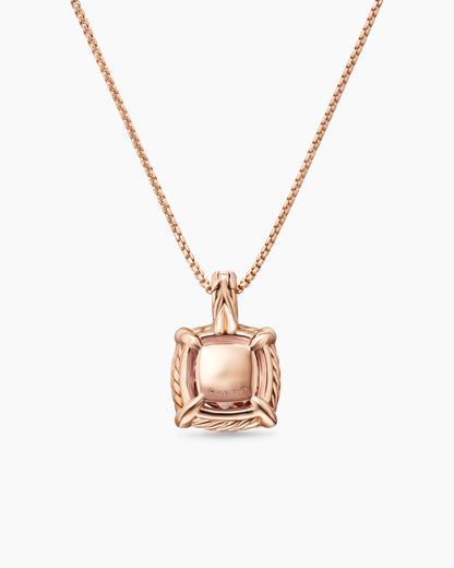 David Yurman Chatelaine Pavé Bezel Pendant Necklace David Yurman Women’s