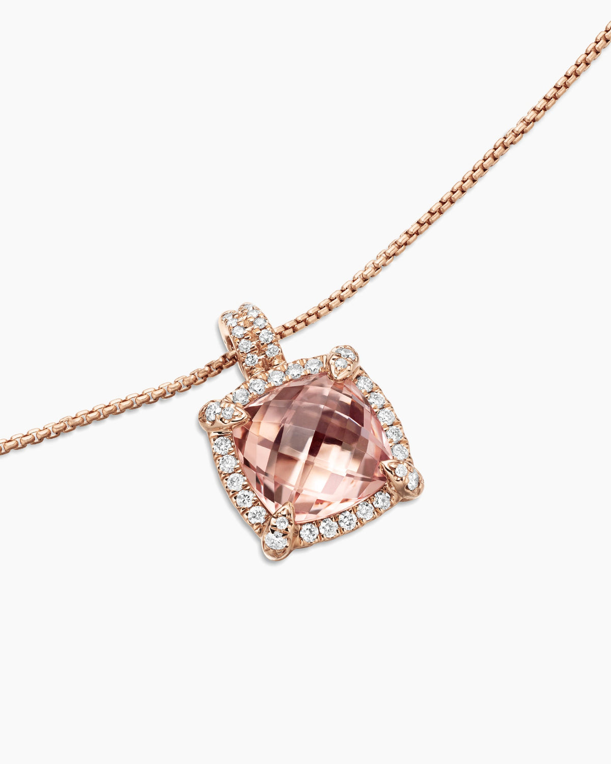 David Yurman Chatelaine Pavé Bezel Pendant Necklace David Yurman Women’s