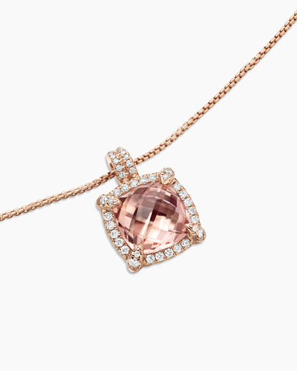 David Yurman Chatelaine Pavé Bezel Pendant Necklace David Yurman Women’s