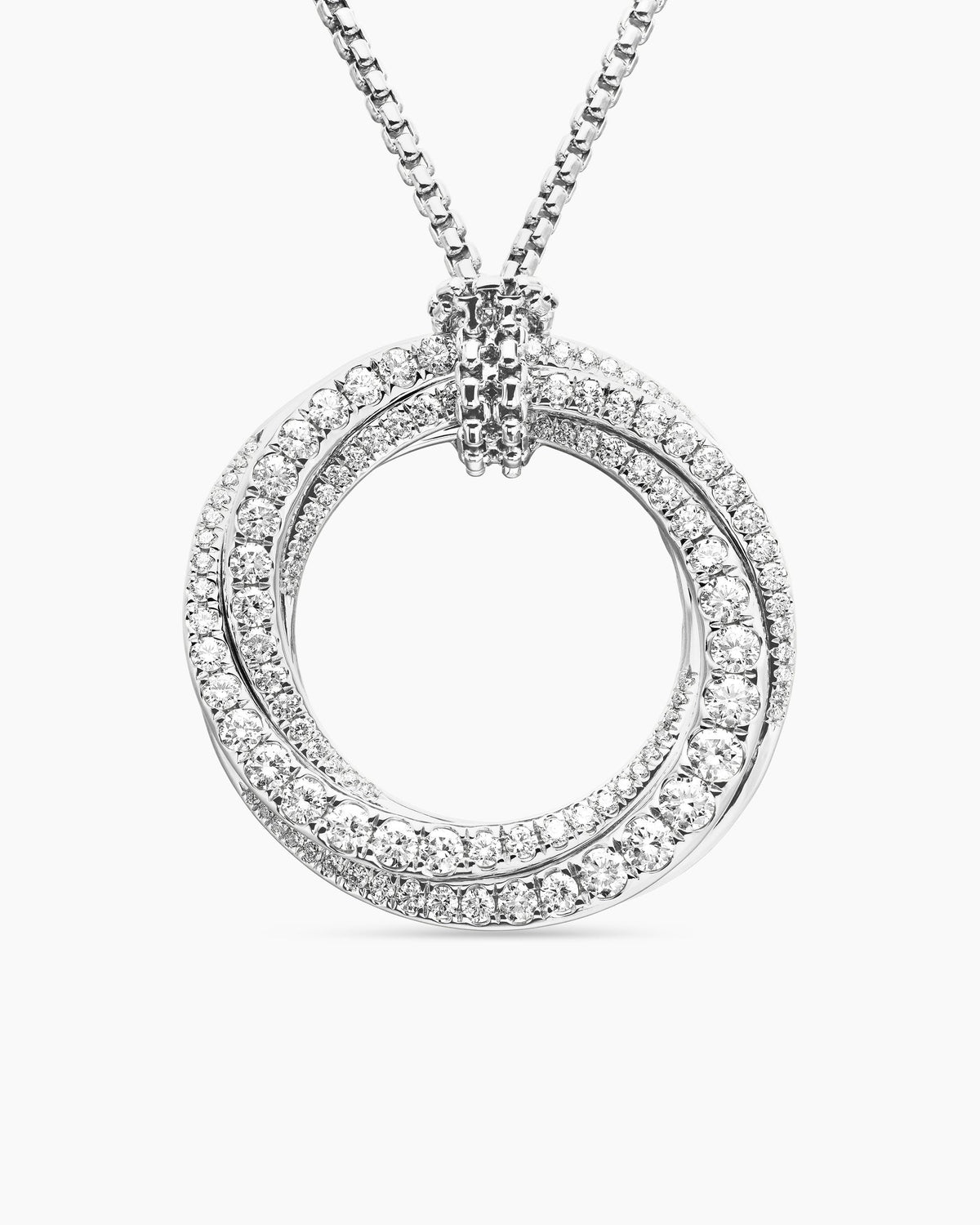 David Yurman Pavé Crossover Pendant Necklace David Yurman Women’s