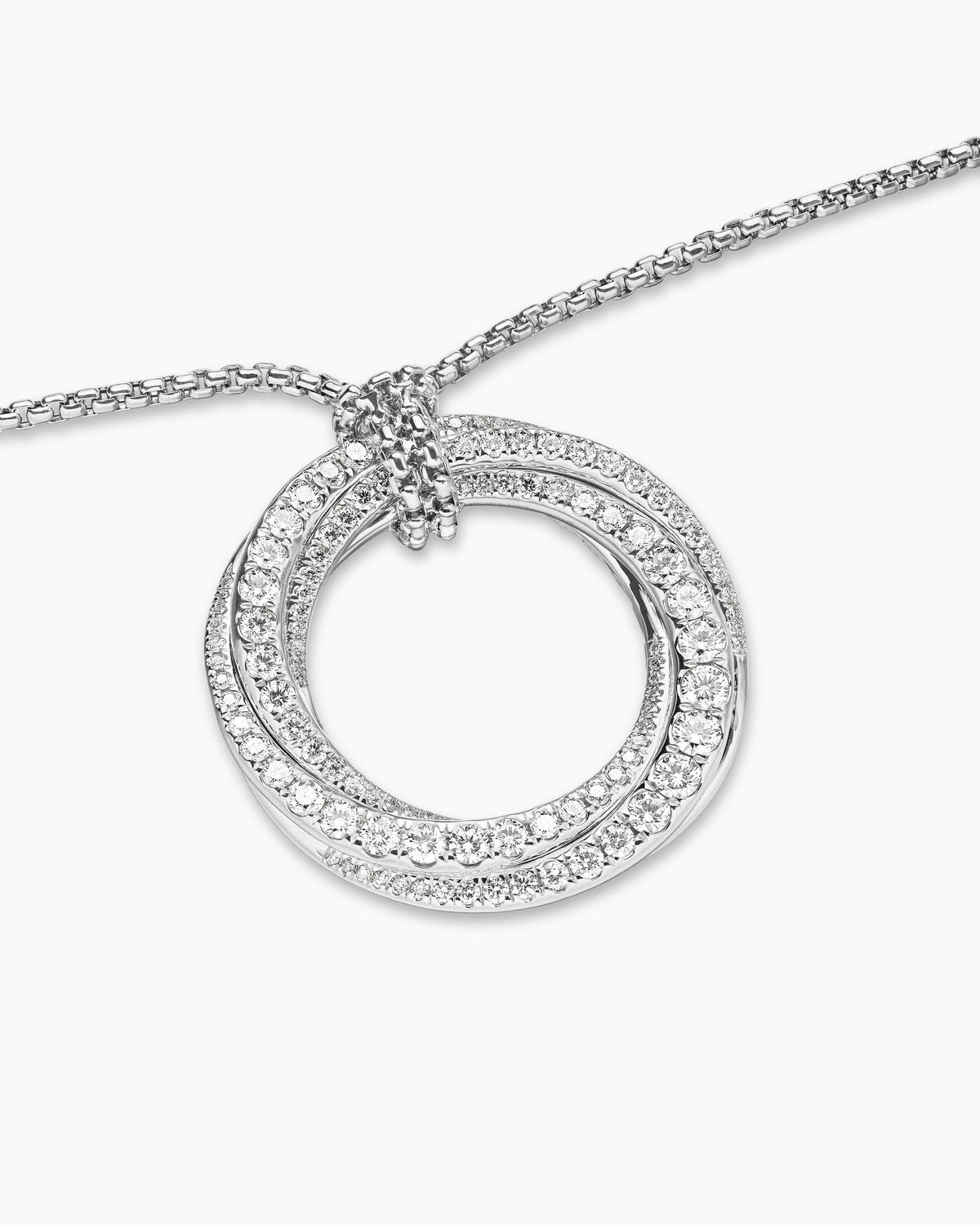 David Yurman Pavé Crossover Pendant Necklace David Yurman Women’s