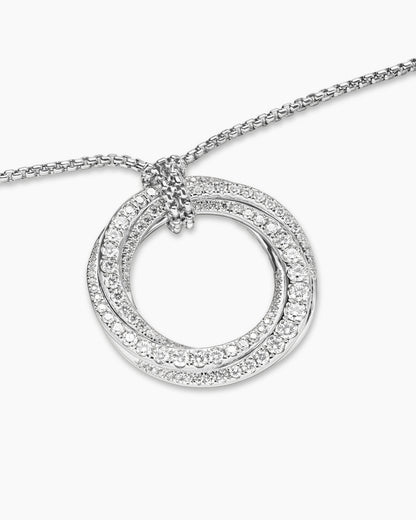 David Yurman Pavé Crossover Pendant Necklace David Yurman Women’s
