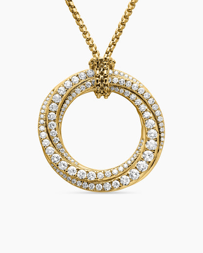David Yurman Pavé Crossover Pendant Necklace David Yurman Women’s