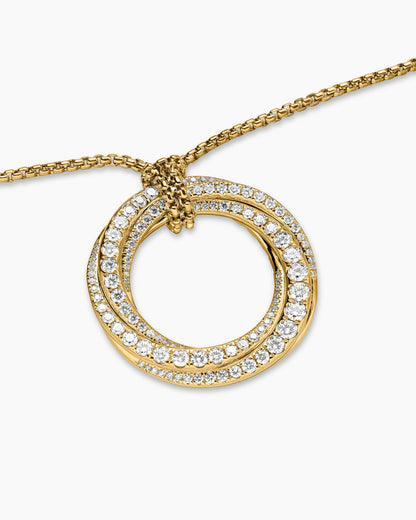 David Yurman Pavé Crossover Pendant Necklace David Yurman Women’s