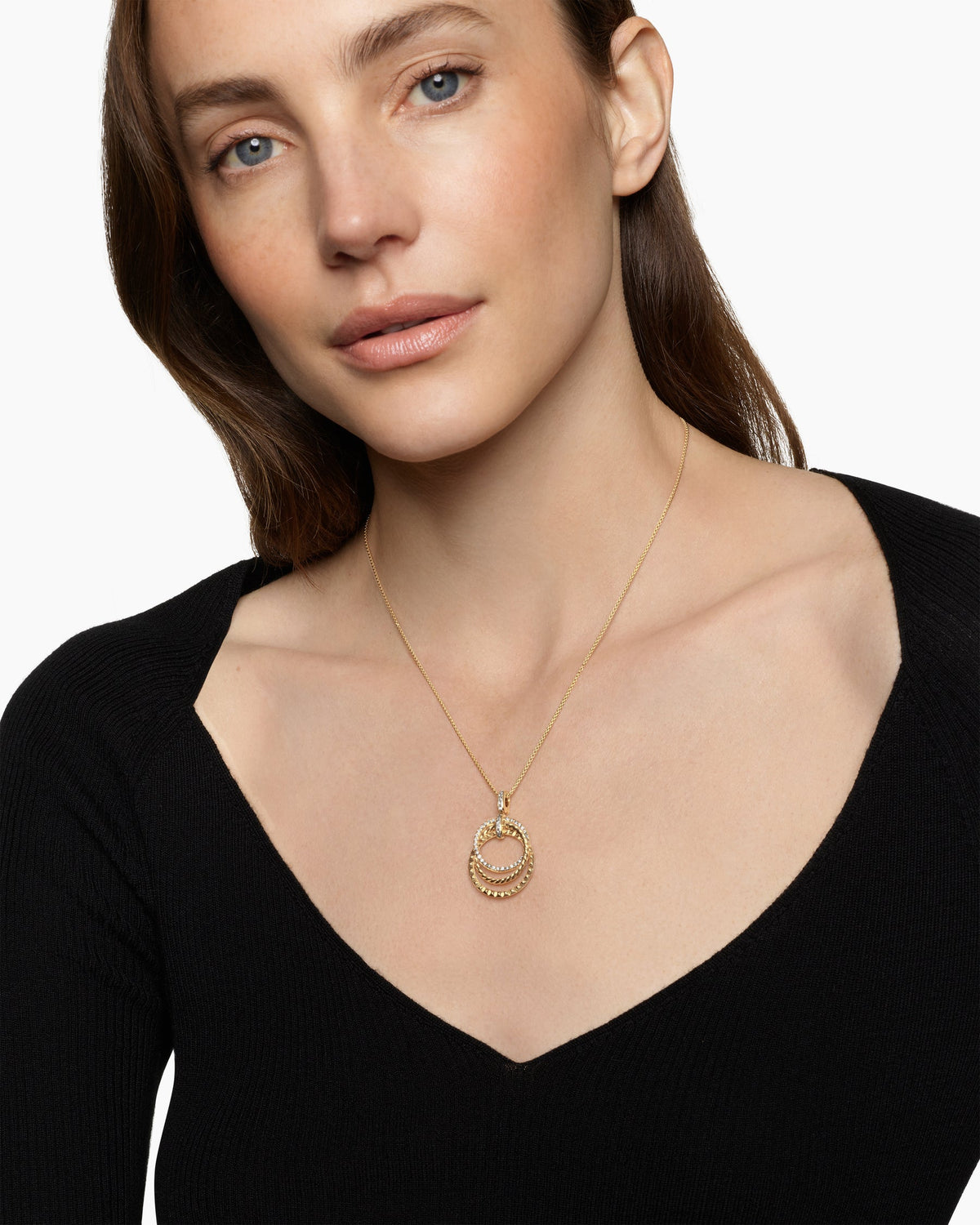 David Yurman Crossover Trio Pendant Necklace David Yurman Women’s