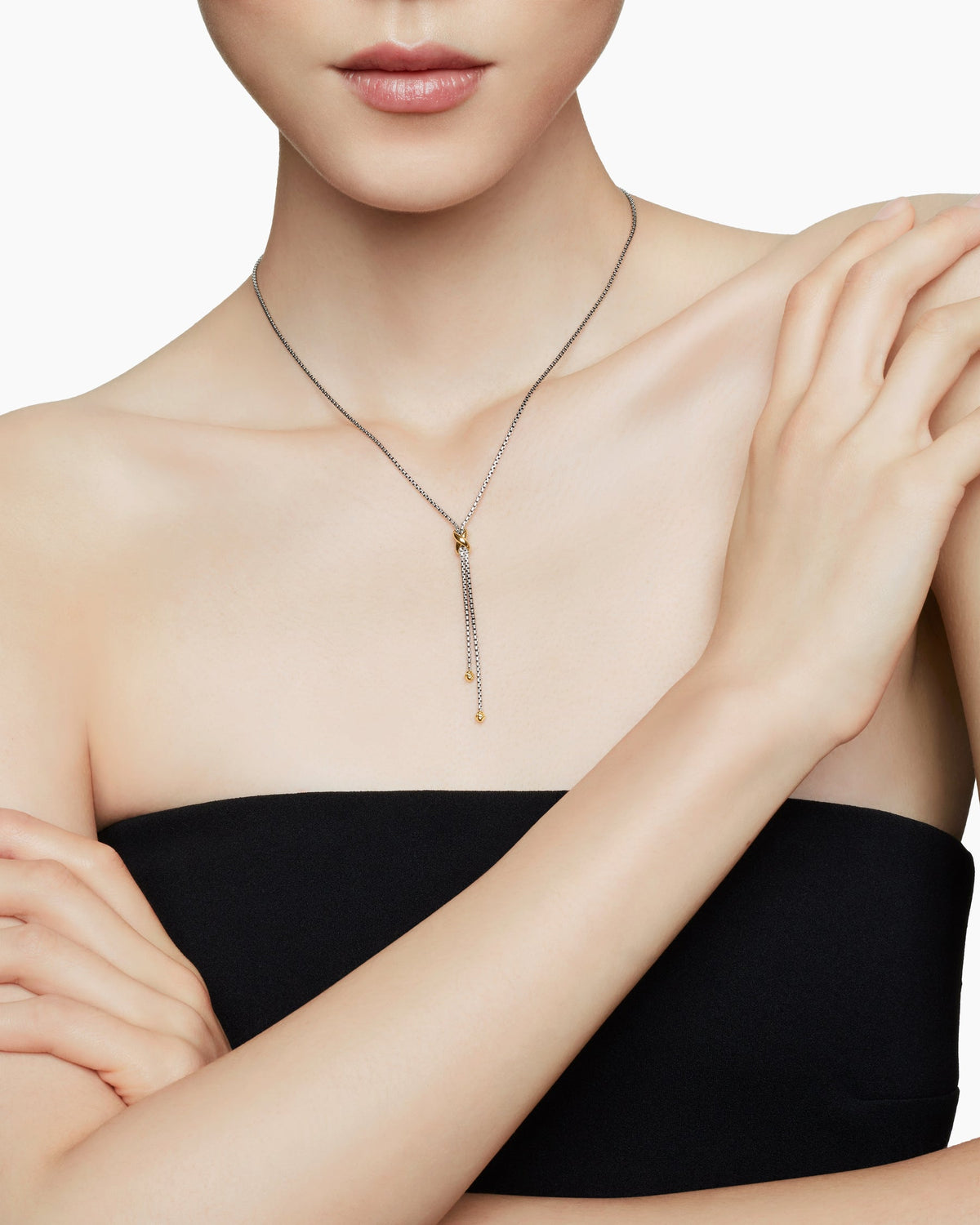 David Yurman Petite X Lariat Necklace David Yurman Women’s