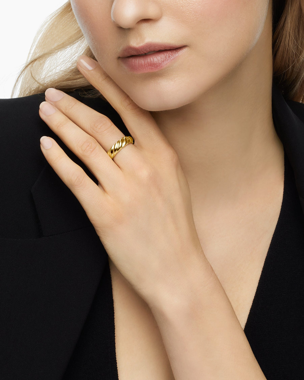 David Yurman Sculpted Cable Band Ring David Yurman Women’s