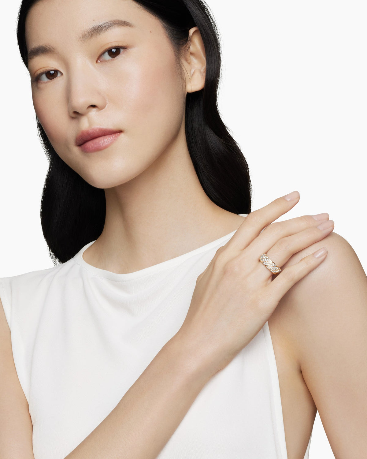 David Yurman Sculpted Cable Band Ring David Yurman Women’s
