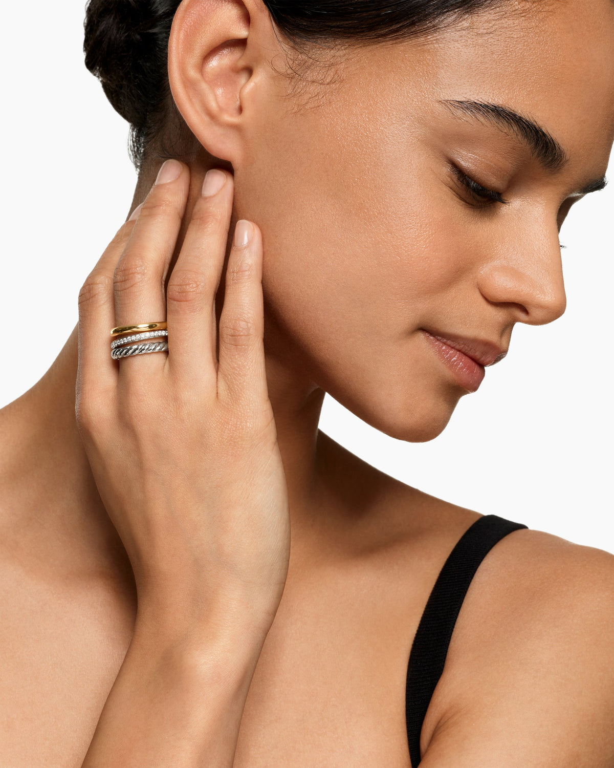 David Yurman DY Mercer Three Row Ring David Yurman Women’s