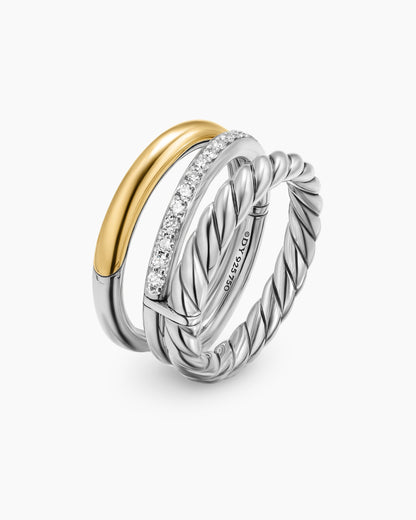 David Yurman DY Mercer Three Row Ring David Yurman Women’s