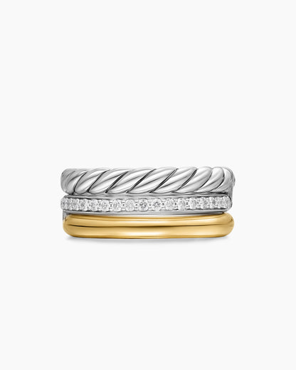 David Yurman DY Mercer Three Row Ring David Yurman Women’s