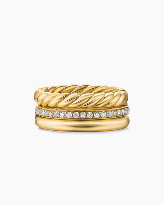 David Yurman DY Mercer Three Row Ring David Yurman Women’s