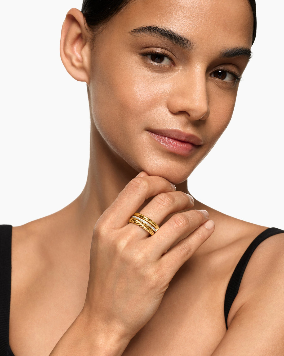 David Yurman DY Mercer Three Row Ring David Yurman Women’s