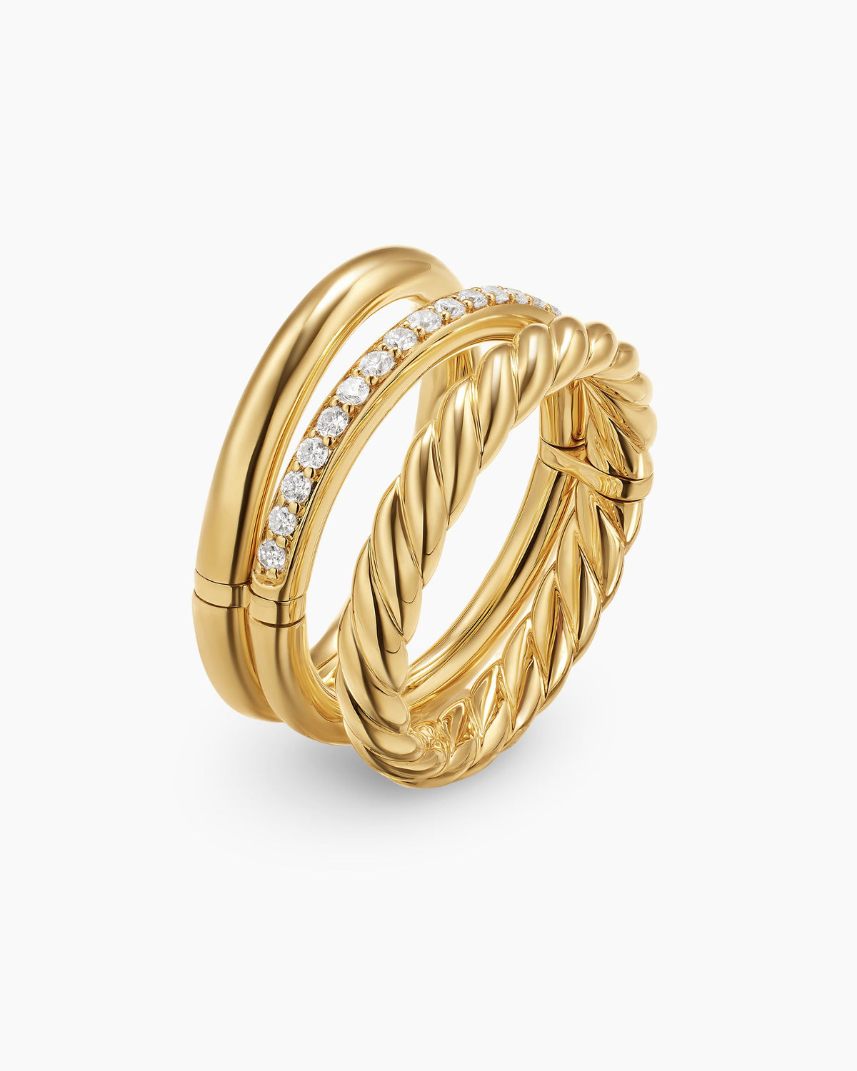 David Yurman DY Mercer Three Row Ring David Yurman Women’s