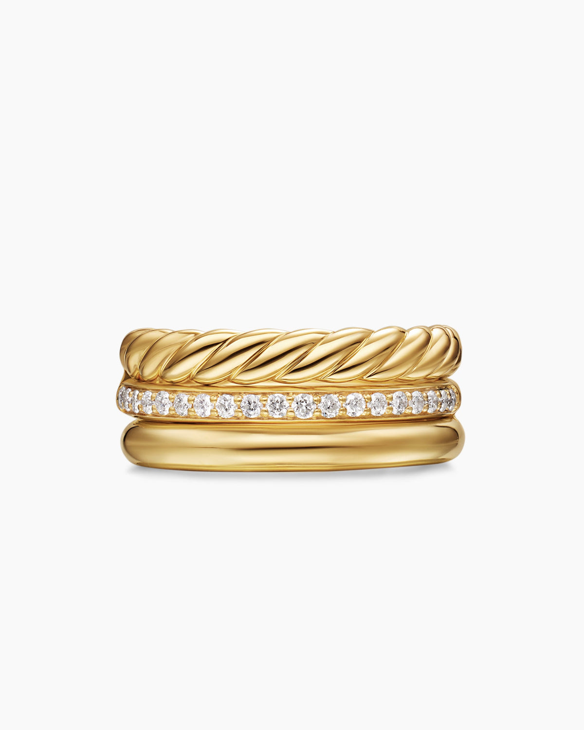 David Yurman DY Mercer Three Row Ring David Yurman Women’s