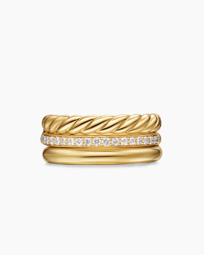 David Yurman DY Mercer Three Row Ring David Yurman Women’s