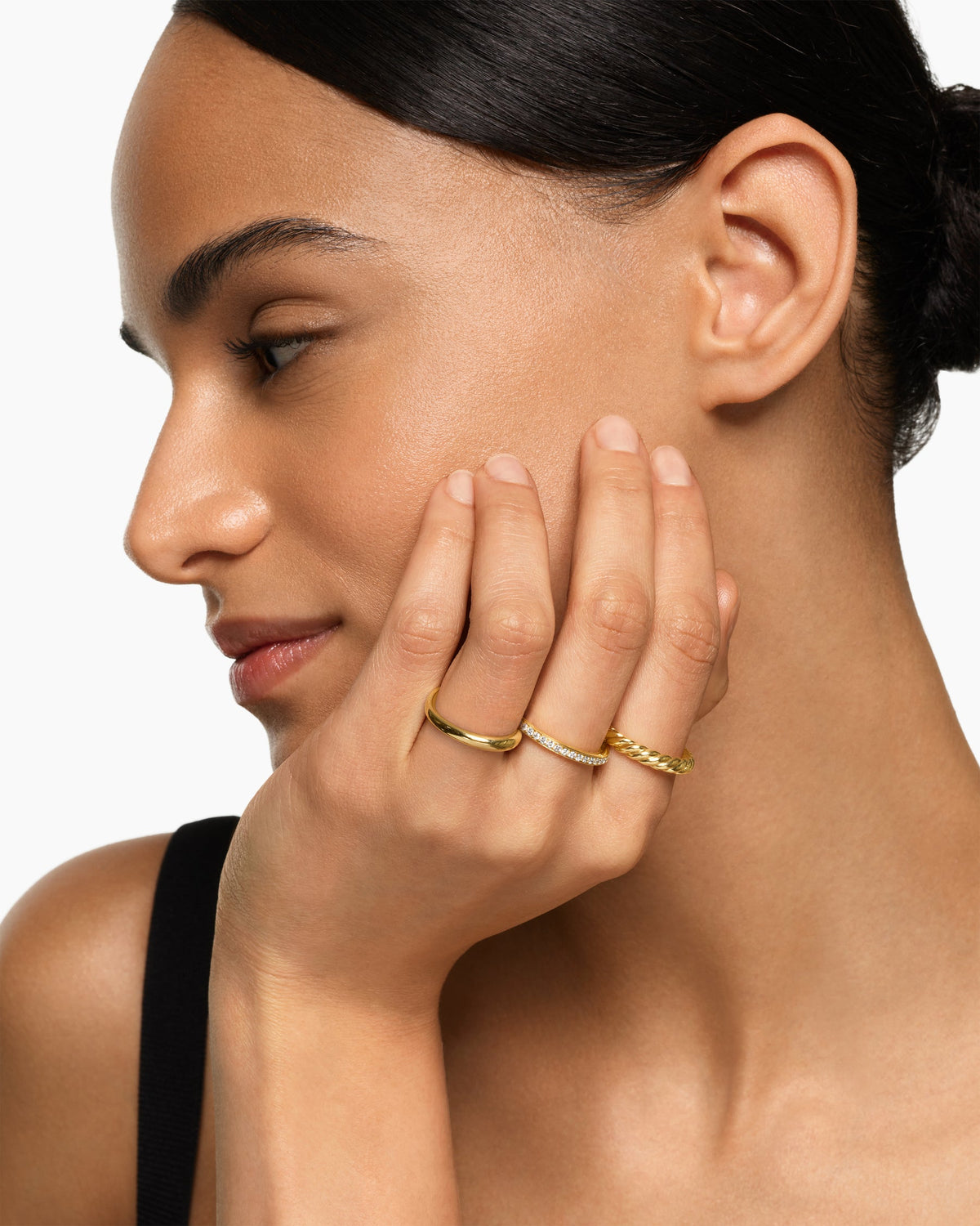 David Yurman DY Mercer Three Row Ring David Yurman Women’s