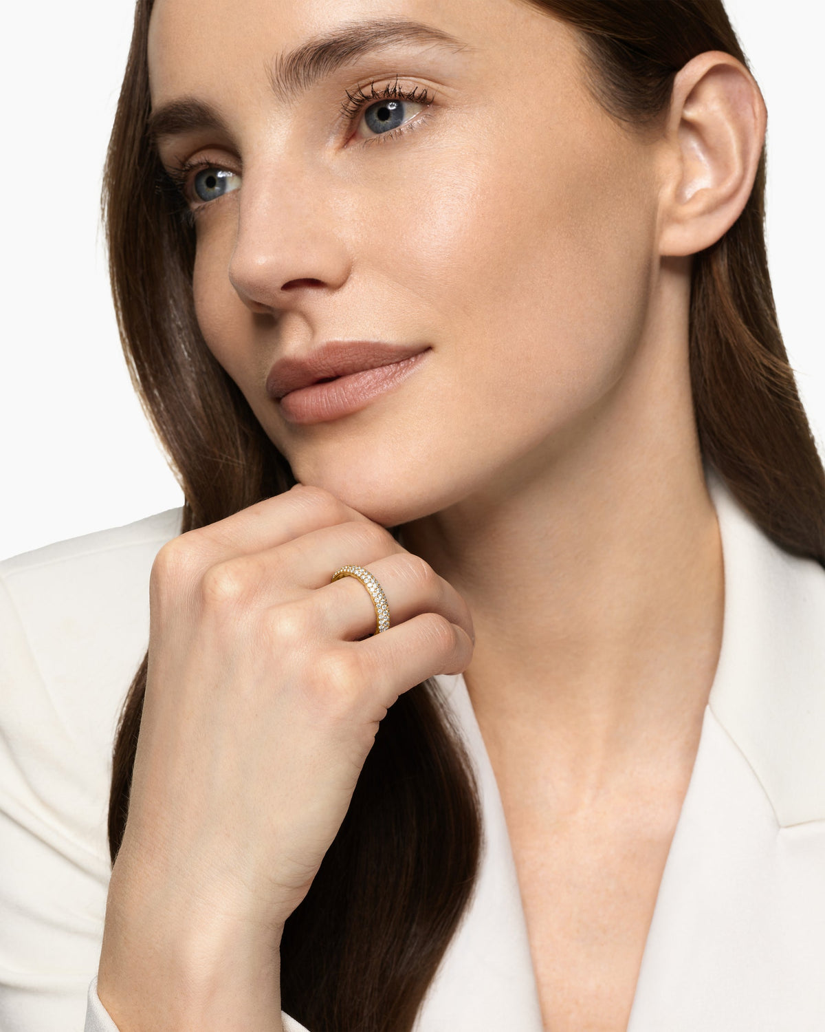 David Yurman DY Mercer Pavé Band Ring David Yurman Women’s