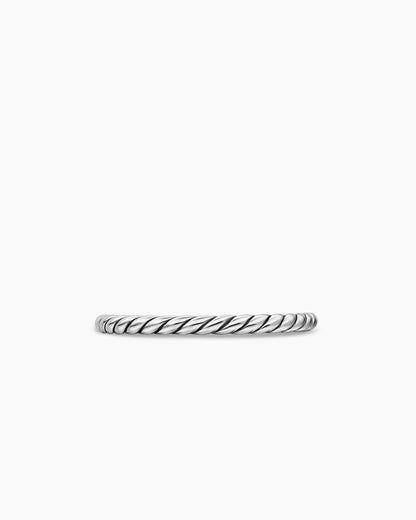 David Yurman Cable Band Ring in Sterling Silver, 1.7mm David Yurman Women’s