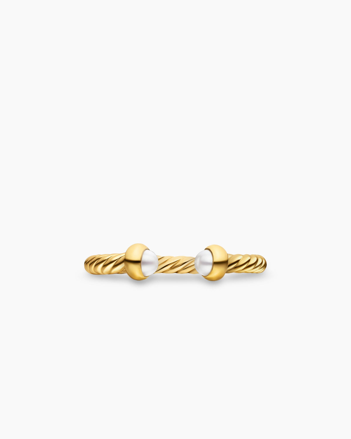 David Yurman Micro Cablespira Flex Open Ring in 18K Yellow Gold, 2.5mm David Yurman Women’s