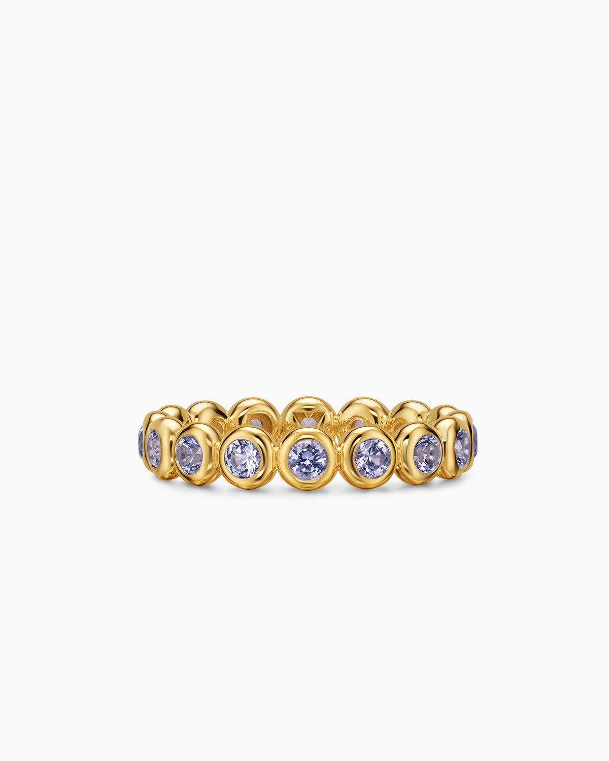 David Yurman Bezel Set Band Ring in 18K Yellow Gold, 4mm David Yurman Women’s