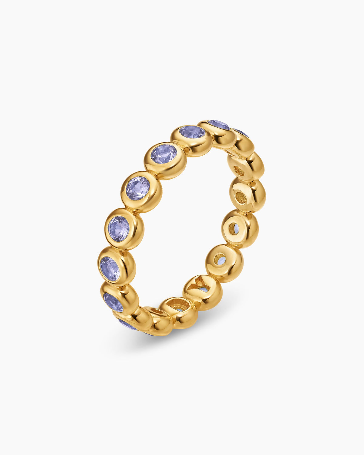 David Yurman Bezel Set Band Ring in 18K Yellow Gold, 4mm David Yurman Women’s