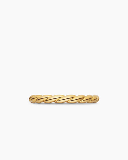 David Yurman Petite Band Ring in 18K Yellow Gold, 2.7mm David Yurman Women’s