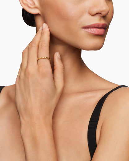 David Yurman Petite Band Ring in 18K Yellow Gold, 2.7mm David Yurman Women’s