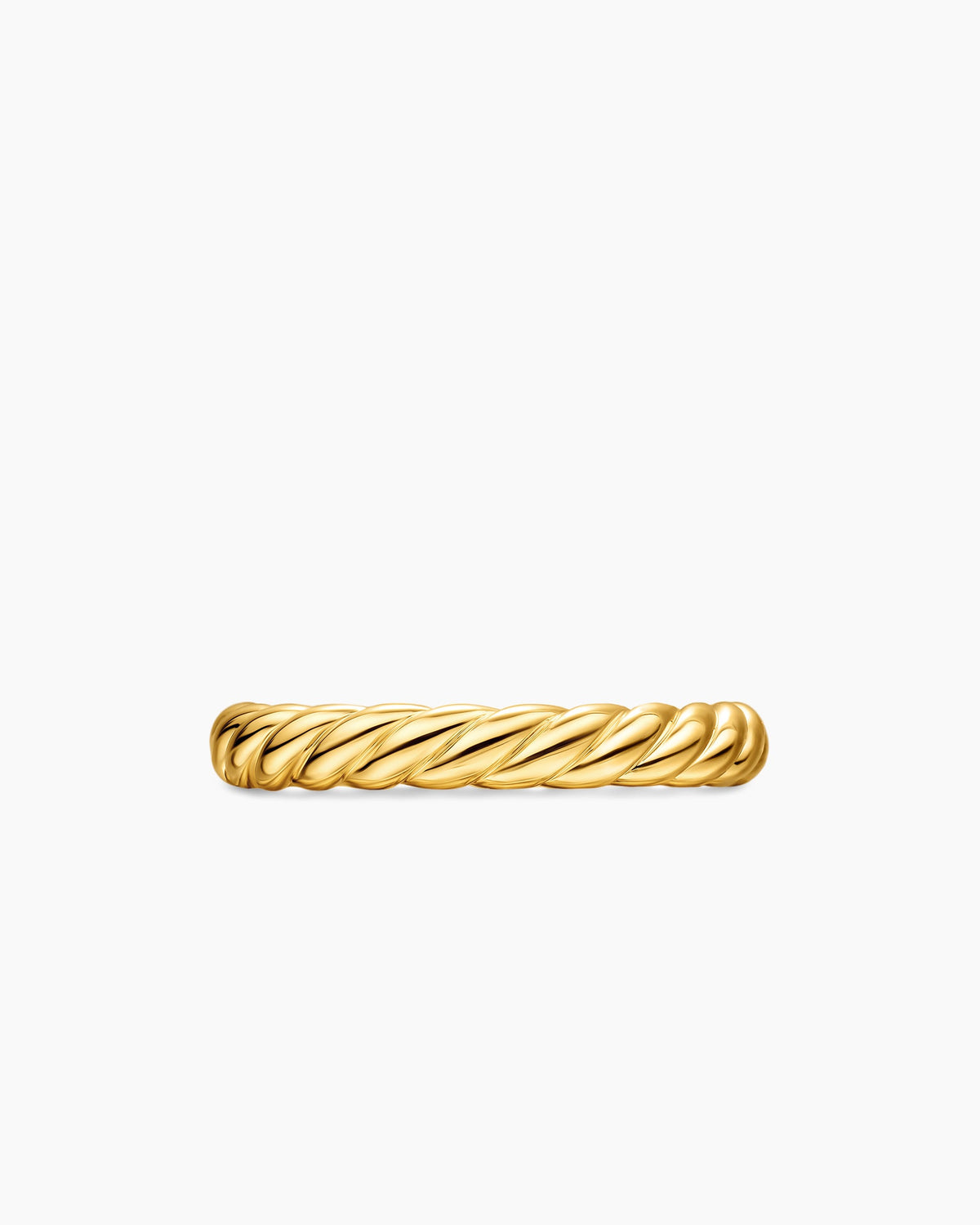 David Yurman DY Cable Band Ring in 18K Yellow Gold, 3mm David Yurman Women’s|Wedding