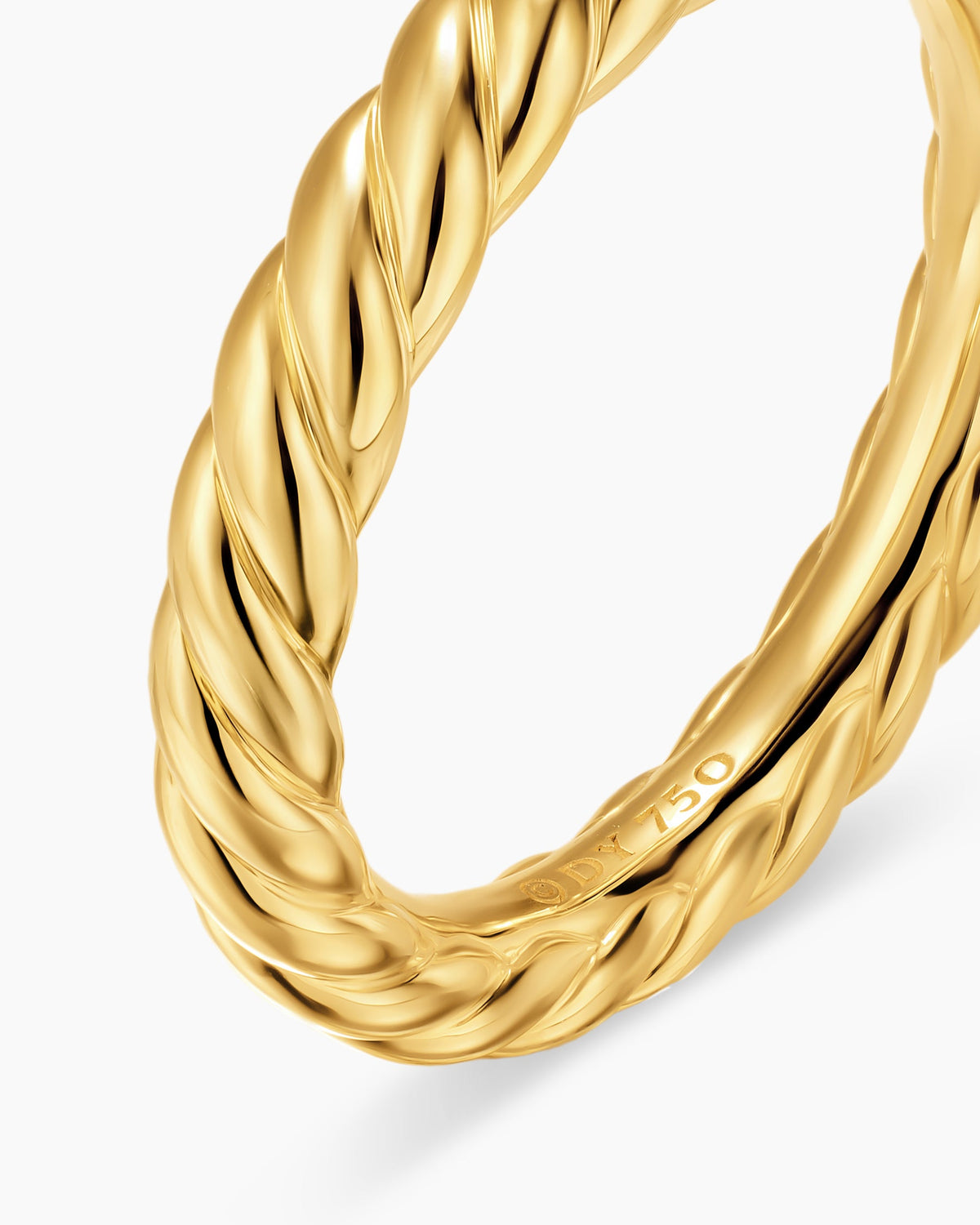 David Yurman DY Cable Band Ring in 18K Yellow Gold, 3mm David Yurman Women’s|Wedding