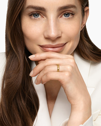 David Yurman DY Mercer Band Ring in 18K Yellow Gold, 3.7mm David Yurman Women’s