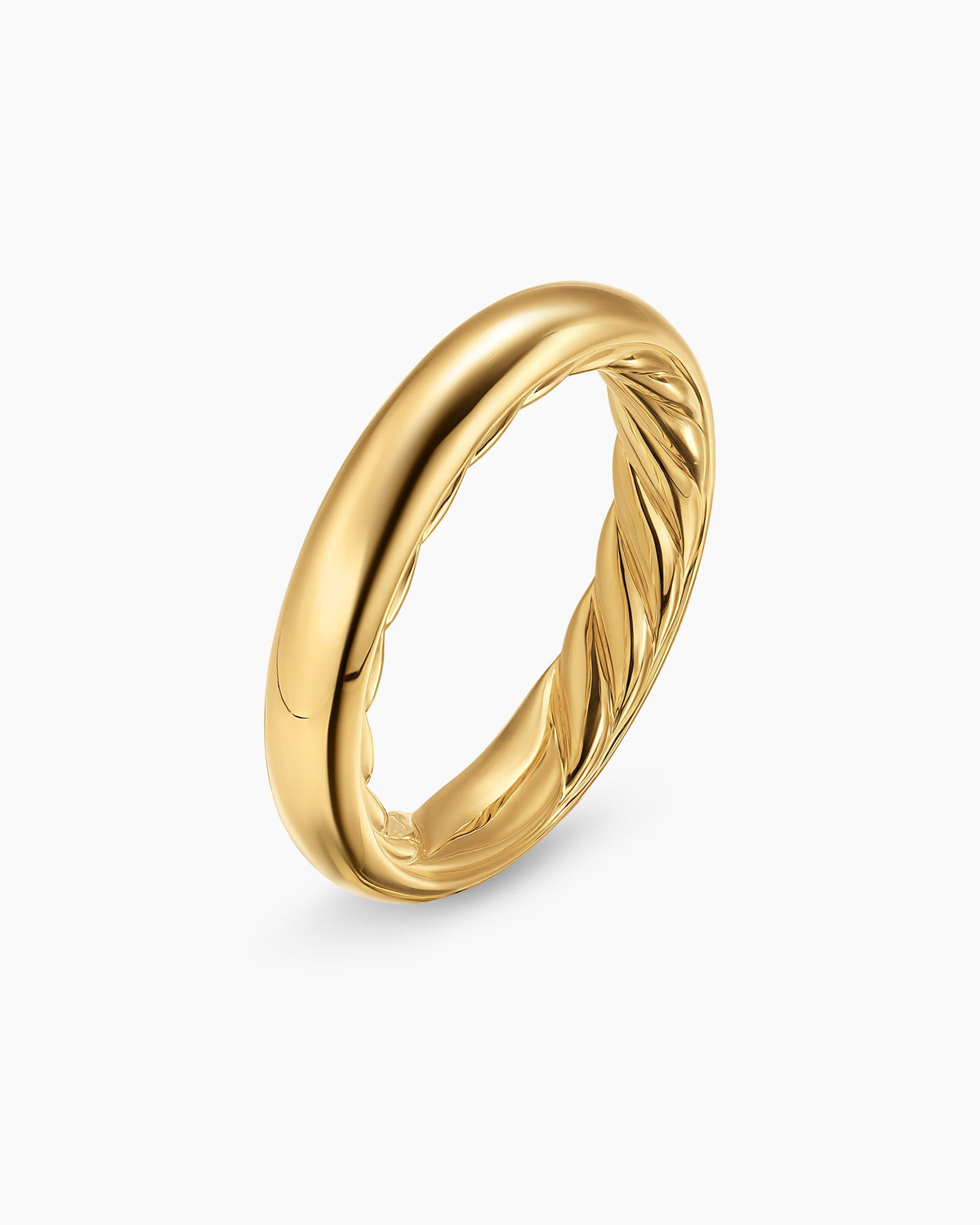 David Yurman DY Mercer Band Ring in 18K Yellow Gold, 3.7mm David Yurman Women’s
