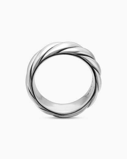 David Yurman Sculpted Cable Band Ring in Sterling Silver, 9mm David Yurman Women’s