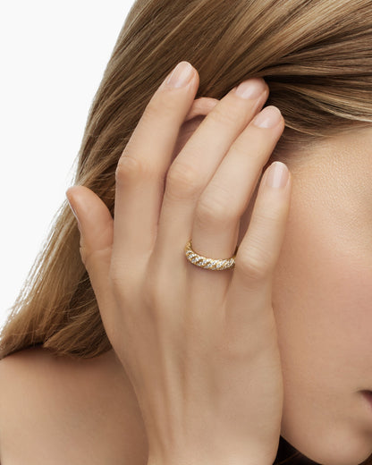 David Yurman Sculpted Cable Band Ring David Yurman Women’s