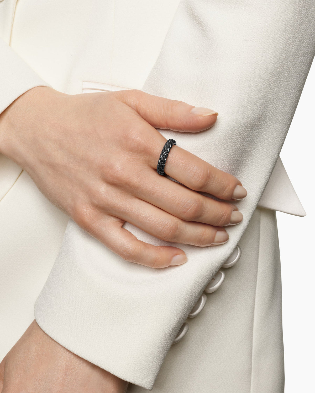 David Yurman Sculpted Cable Band Ring David Yurman Women’s