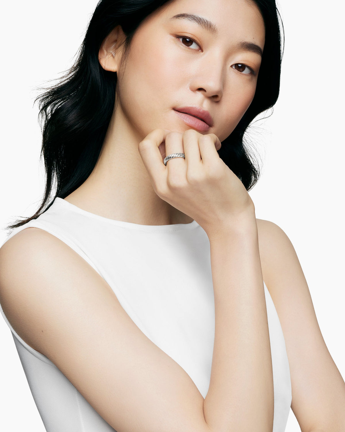 David Yurman Sculpted Cable Band Ring David Yurman Women’s