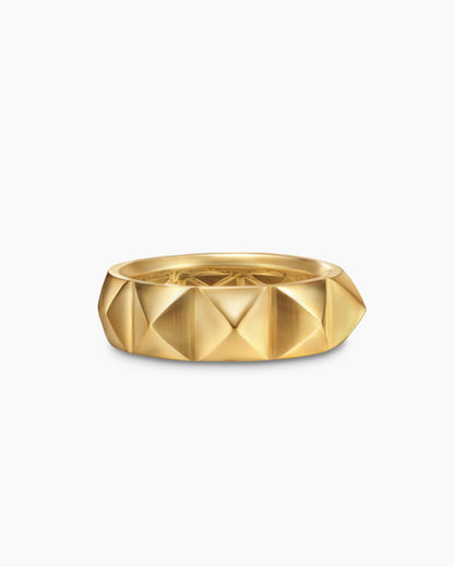 David Yurman Pyramid Band Ring in 18K Yellow Gold, 6.5mm David Yurman Women’s