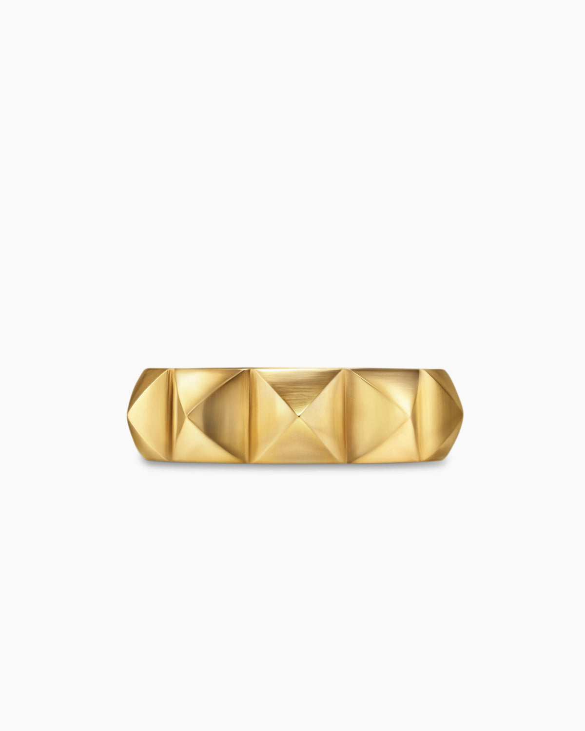 David Yurman Pyramid Band Ring in 18K Yellow Gold, 6.5mm David Yurman Women’s