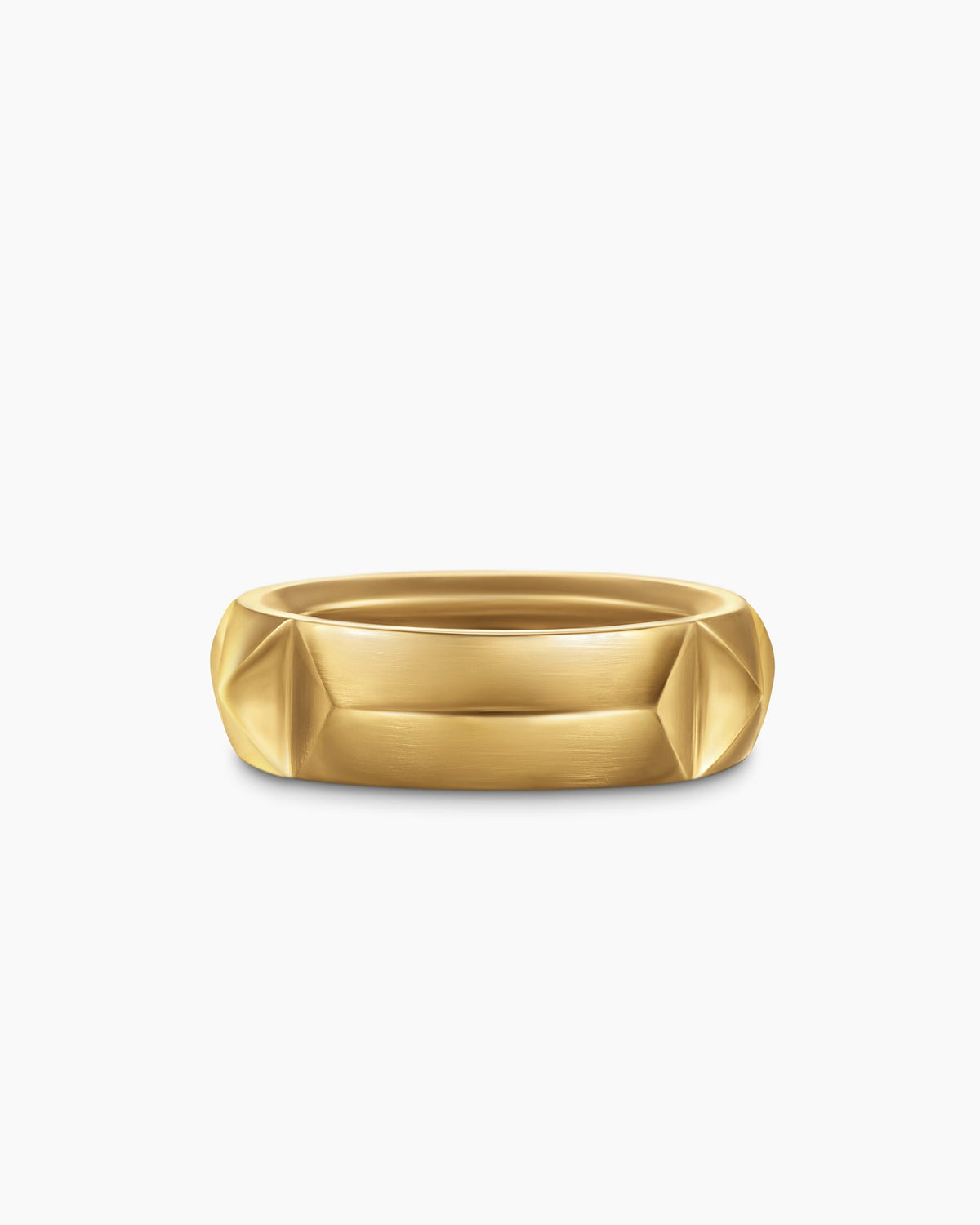 David Yurman Pyramid Band Ring in 18K Yellow Gold, 6.5mm David Yurman Women’s
