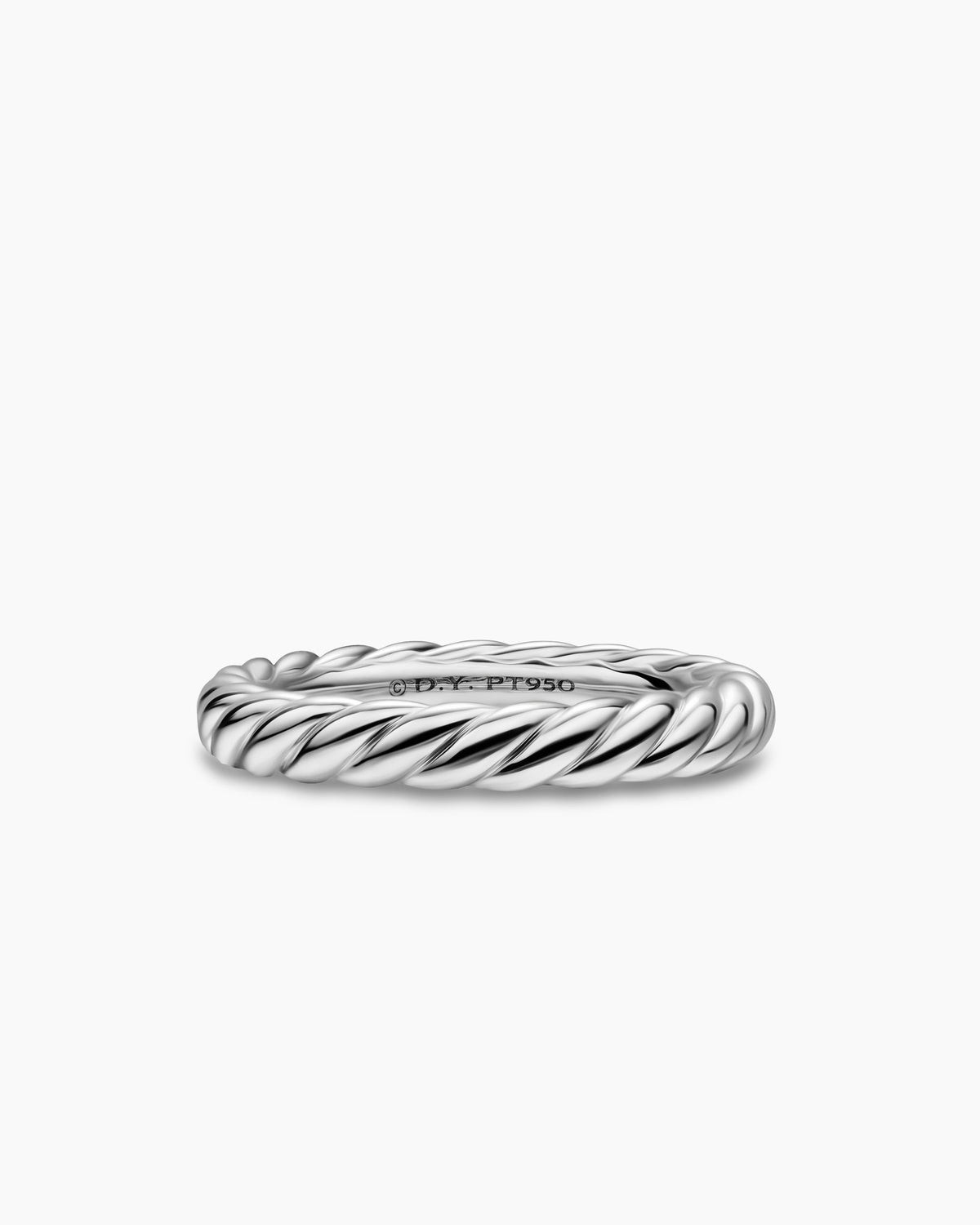David Yurman DY Cable Band Ring in Platinum, 3mm David Yurman Women’s|Wedding