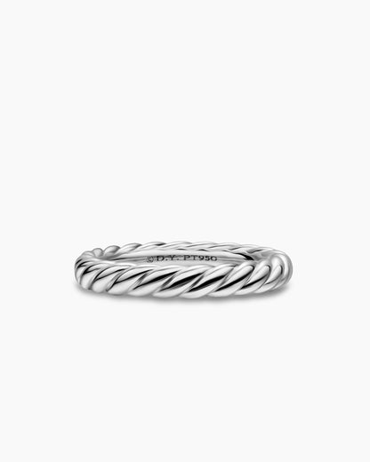 David Yurman DY Cable Band Ring in Platinum, 3mm David Yurman Women’s|Wedding