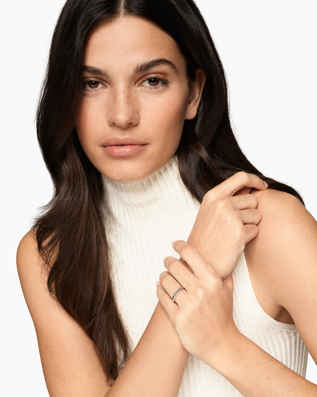 David Yurman DY Cable Band Ring in Platinum, 3mm David Yurman Women’s|Wedding