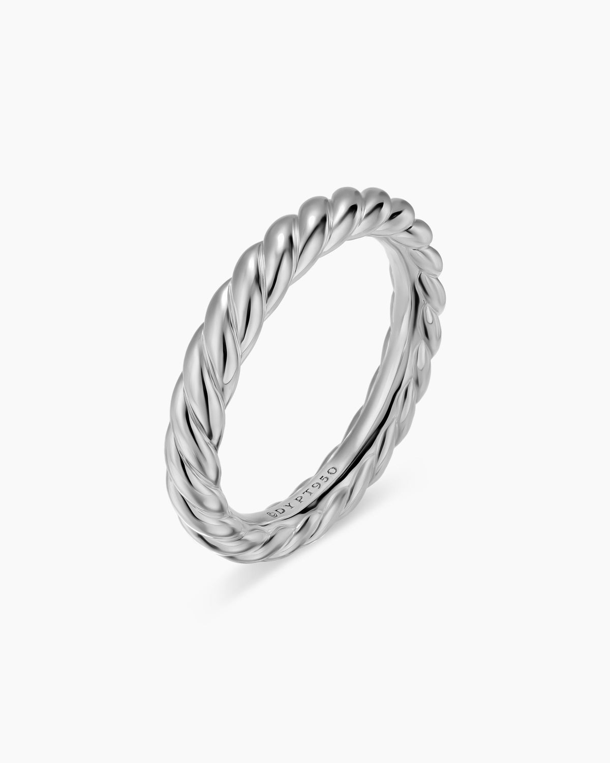 David Yurman DY Cable Band Ring in Platinum, 3mm David Yurman Women’s|Wedding