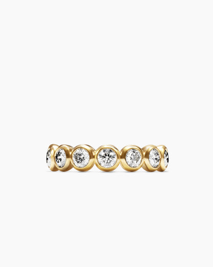 David Yurman DY Infinity Band Ring in 18K Yellow Gold with Round Diamonds, 4.8mm David Yurman Women’s|Wedding
