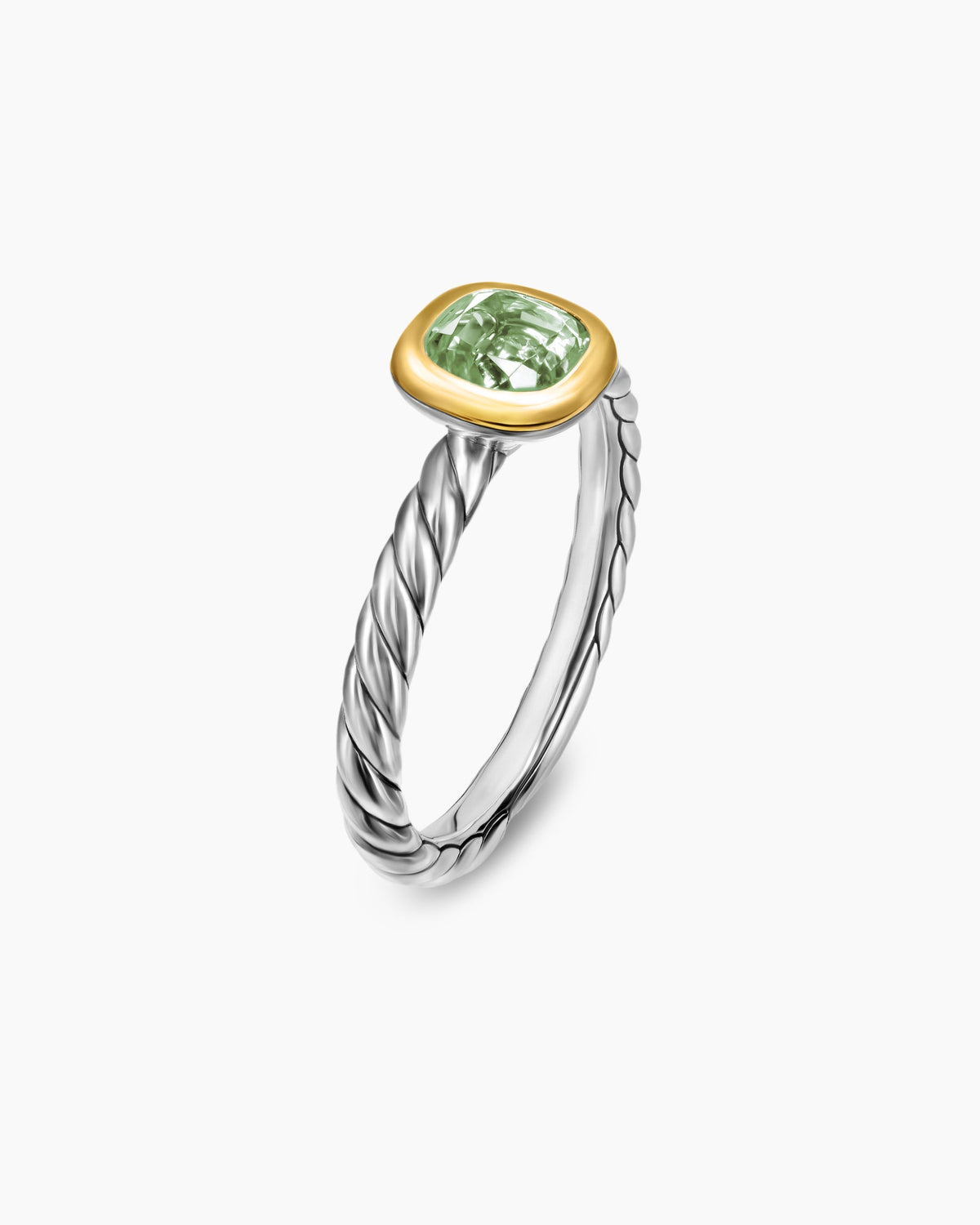 David Yurman DY Mercer Color Cable Ring in Sterling Silver with 14K Yellow Gold, 5.5mm David Yurman Women’s