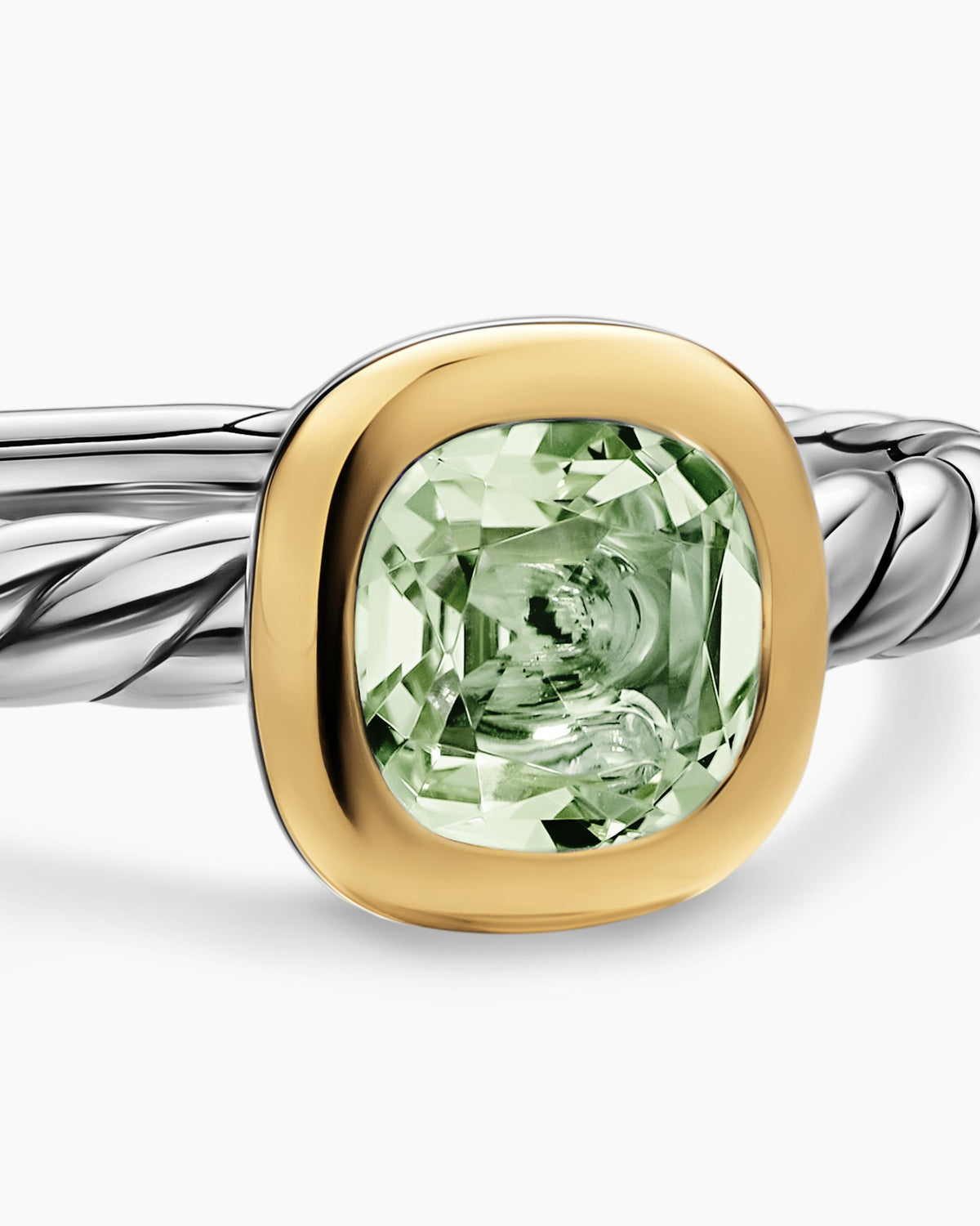 David Yurman DY Mercer Color Cable Ring in Sterling Silver with 14K Yellow Gold, 5.5mm David Yurman Women’s